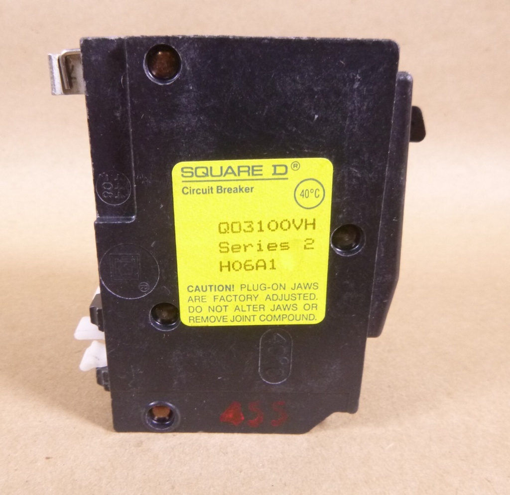 QO3100HV Square D 100 Amp Circuit Breaker Plug-In, 3 Pole, 240 Volt | Electrical MRO Replacement Parts & Components and Commercial Electrical Supplies Company