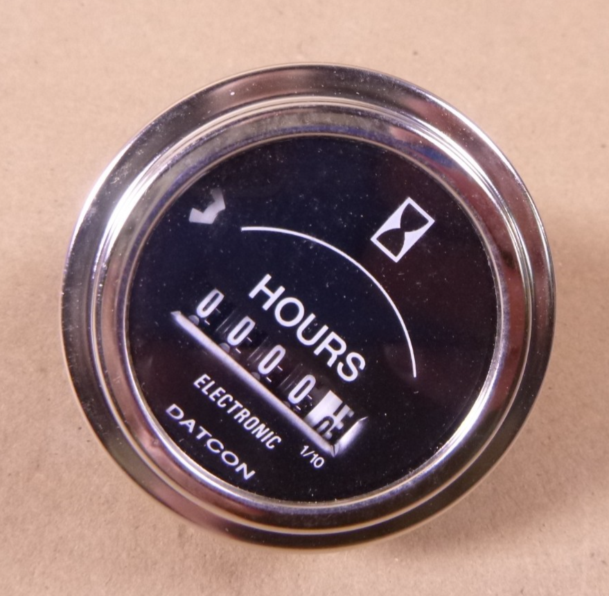 Datcon Model 876 IP 12/24VDC Electronic Hours Meter Gauge N100223 USA | Replacement Truck Parts, Trailer Accessories, Automobile Supplies, Car Parts &amp; Accessories