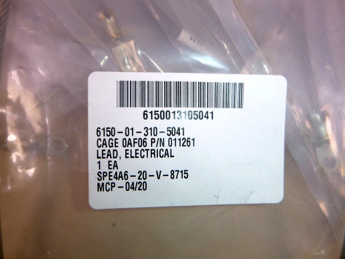 USGI Electrical Lead (Lot of 22) HS5509-18-BB-3, 6150-01-310-5041 | Electrical MRO Replacement Parts &amp; Components and Commercial Electrical Supplies Company