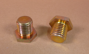 1"-8 x 1" Hex Head Bolt / Machine Screw (RH) (2 Pieces) Yellow Zinc Plated | Industrial Replacement Nuts & Bolts Distributor and Machinery Screws & Fasteners Supply