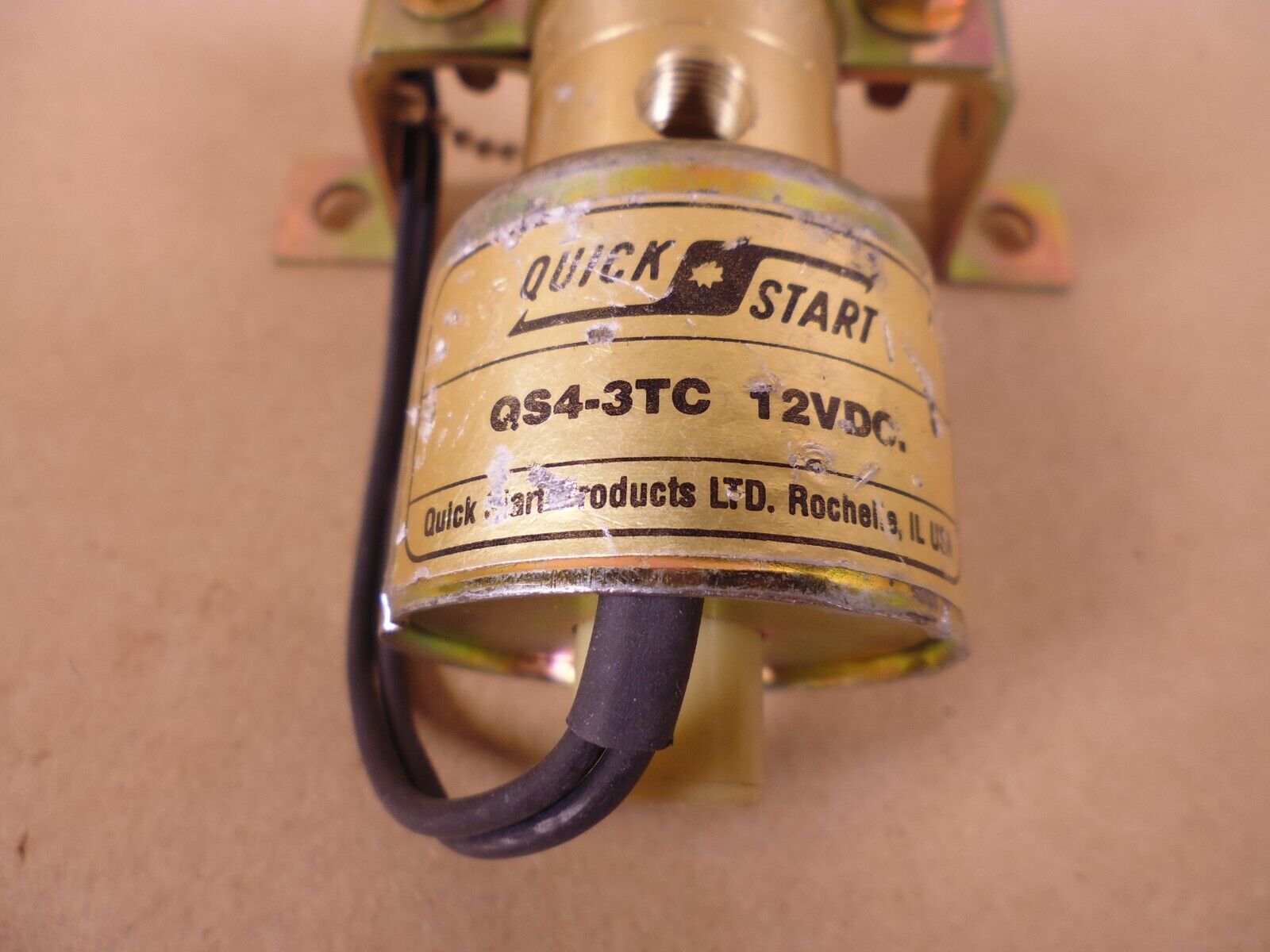Quick Start QS4-3TC 12VDC Solenoid Valve QS-4-3TC , 4810-01-167-2720 | Industrial MRO Replacement Parts, Manufacturing Machine Parts &amp; Components, Heavy Equipment Parts Supplier