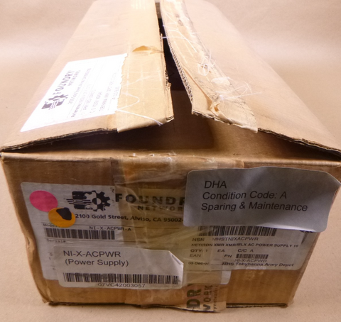 New Foundry Brocade NI-X-ACPWR Netiron XMR/MLX AC Power Supply 32011-000