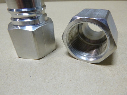 2x SNAP-TITE SS Quick Release Coupling Nipple w/o Valve 1" Female SPHN-16-16F | Industrial Replacement Nuts &amp; Bolts Distributor and Machinery Screws &amp; Fasteners Supply