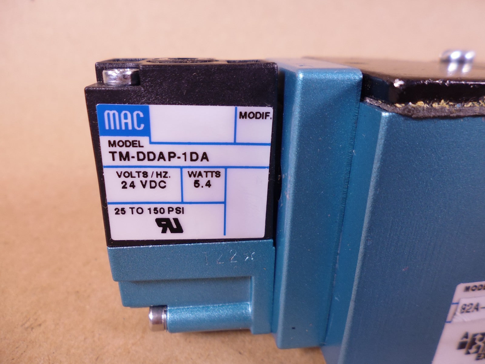 MAC 82A-FA-000-TM-DDAP-1DA Solenoid Valve 24VDC 5.4W 150PSI | Electrical MRO Replacement Parts &amp; Components and Commercial Electrical Supplies Company