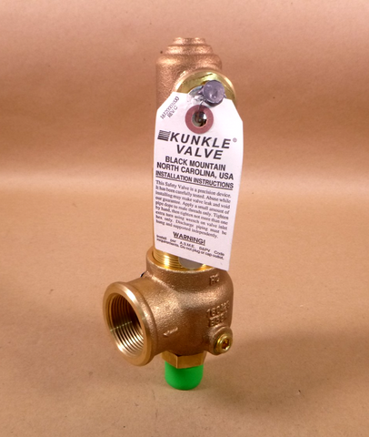 918BEDE06BJE - 0125 Kunkle Relief Valve 3/4" MNPT - 125 Psi - 68 GPM | Industrial MRO Replacement Parts, Manufacturing Machine Parts & Components, Heavy Equipment Parts Supplier