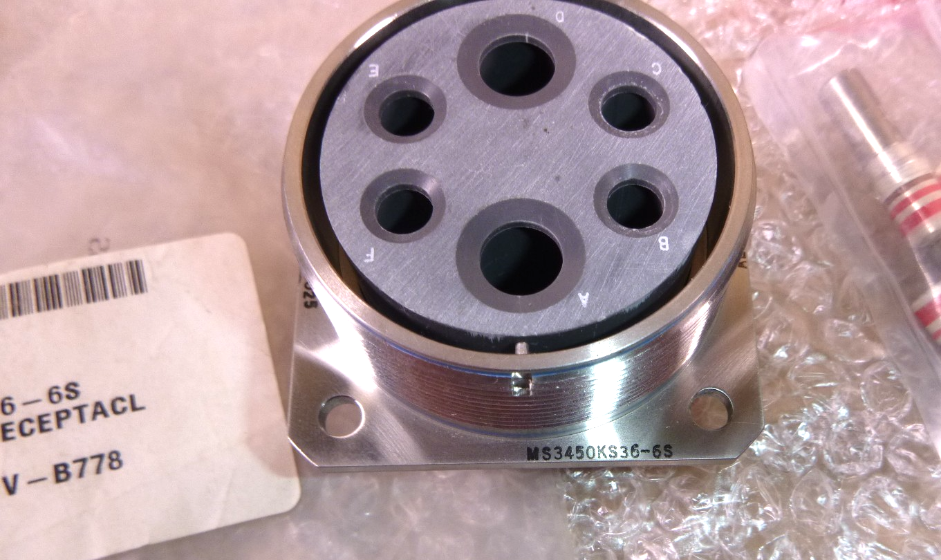 MS3450KS36-6S Stainless Steel Circular MIL Spec Connector 6P | Electrical MRO Replacement Parts &amp; Components and Commercial Electrical Supplies Company