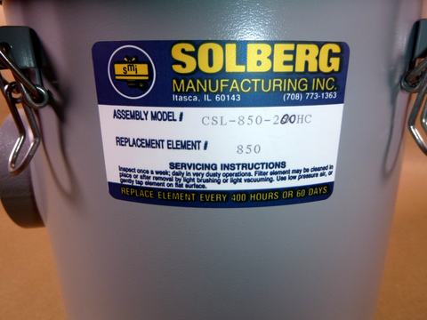 CSL-850-200HC Solberg 2″ FNPT Inlet Vacuum Filter | Industrial MRO Replacement Parts, Manufacturing Machine Parts & Components, Heavy Equipment Parts Supplier