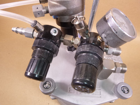 Binks SG2 Plus Pressure Cup Model 80-651 With Gast Rotary Agitator 2 Quart | Industrial MRO Tools and Replacement Industrial Equipment Components