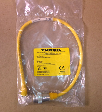 RKC 4.4T-0.5-RSM 40/S1587 TURCK Cordset Cable U2-04921 | Electrical MRO Replacement Parts &amp; Components and Commercial Electrical Supplies Company
