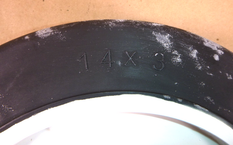 Military Aircraft Ground Handling Lift Trailer Rear Solid Tire 64A114D9-2 | Replacement Truck Parts, Trailer Accessories, Automobile Supplies, Car Parts & Accessories