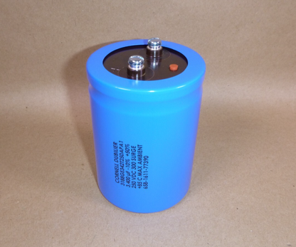 Cornell Dubilier Aluminum Electrolytic Capacitor 3,400 uF 250 VDC -10% + 50% tol | Electrical MRO Replacement Parts &amp; Components and Commercial Electrical Supplies Company