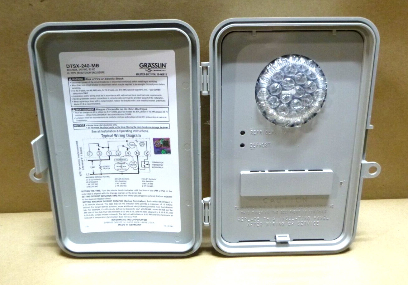 Master Bilt 19-00815 Timer W/ New Style Enclosure, 240V, 40A, DTSX-240-MB | Electrical MRO Replacement Parts &amp; Components and Commercial Electrical Supplies Company