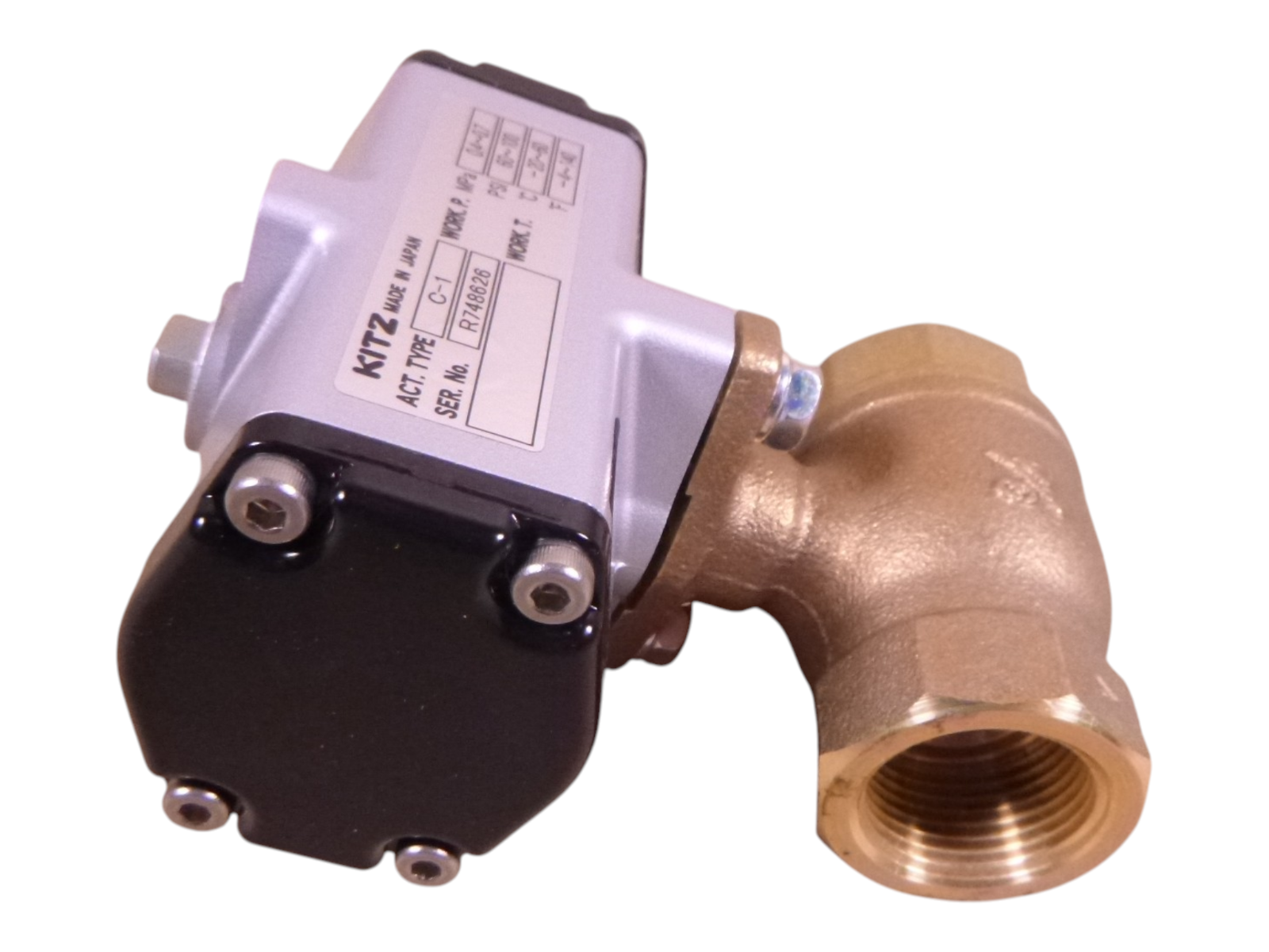 Kitz C-TE C-1 Pneumatic Actuator 3/4" 2-Way Ball Valve 60-100PSI 0.4-0.7MPa