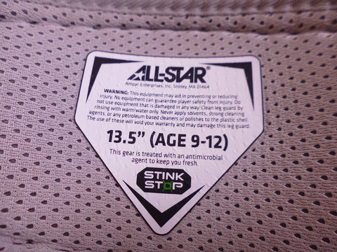 Allstar Top Star LG-TS Catcher's Leg Guards 13.5" (Age 9-12) Red , LG-TS-912 | Industrial MRO Tools and Replacement Industrial Equipment Components