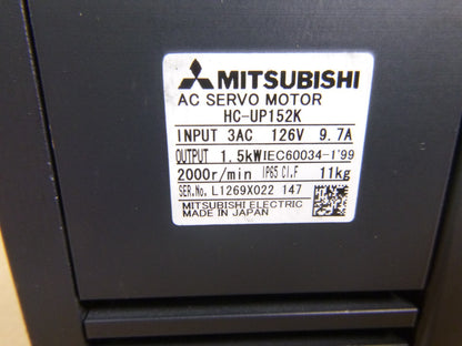 HC-UP152K Mitsubishi Brushless AC Servo Motor HCUP152K New | Industrial Electric Motors, Pumps &amp; Parts