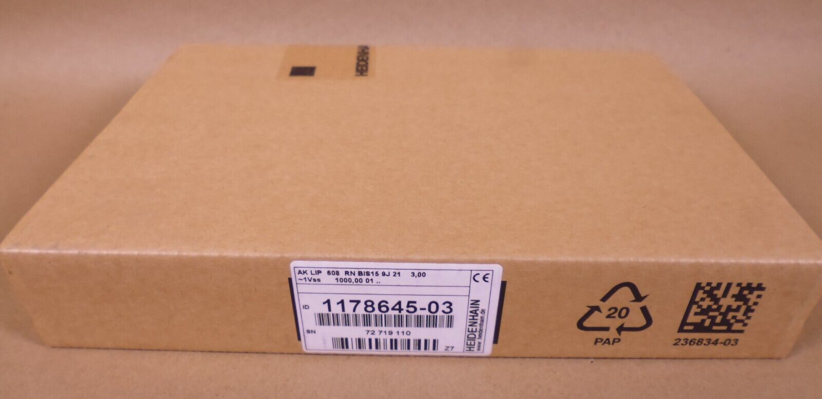 Heidenhain 1178645-03 Scanning Head Encoder AK LIP 608 RN BIS15 9J 21 3,00 | Electrical MRO Replacement Parts &amp; Components and Commercial Electrical Supplies Company