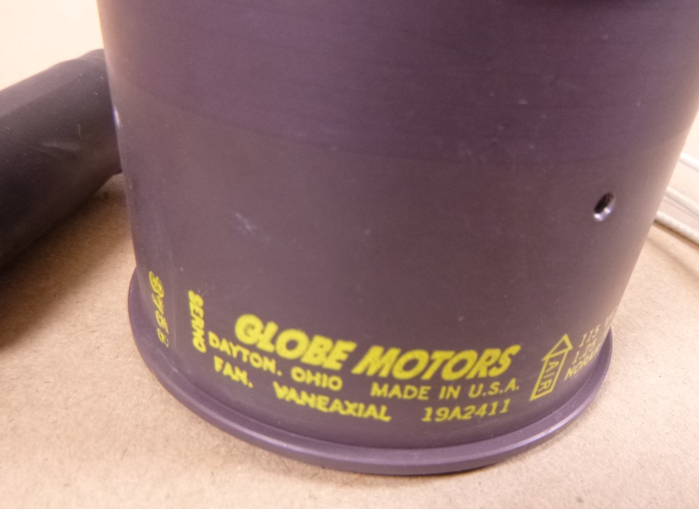 19A2411 Globe Motors Vaneaxial Fan 3-54916-503 400Hz 22,500RPM 4140-00-952-4047