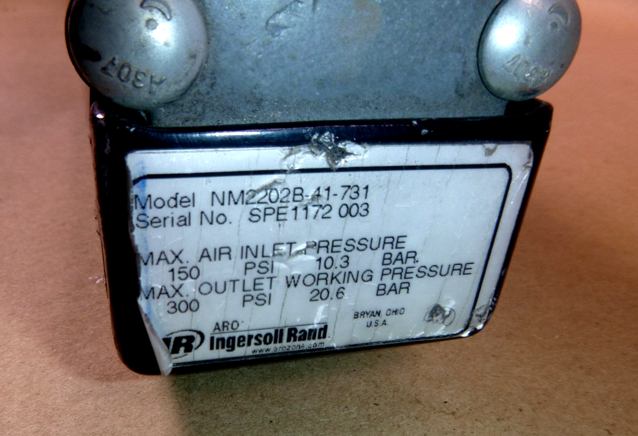 ARO / Ingersoll-Rand 4 GPM Air Drum Pump 1/2 NPTF Outlet 1/4 NPTF Air Inlet SS | Industrial Electric Motors, Pumps &amp; Parts