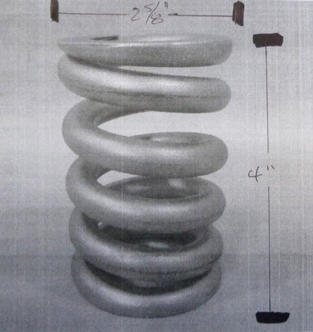 2-5/8" O.D. x 4" Tall Stainless Steel Helical Compression Spring 1/2" Wire 