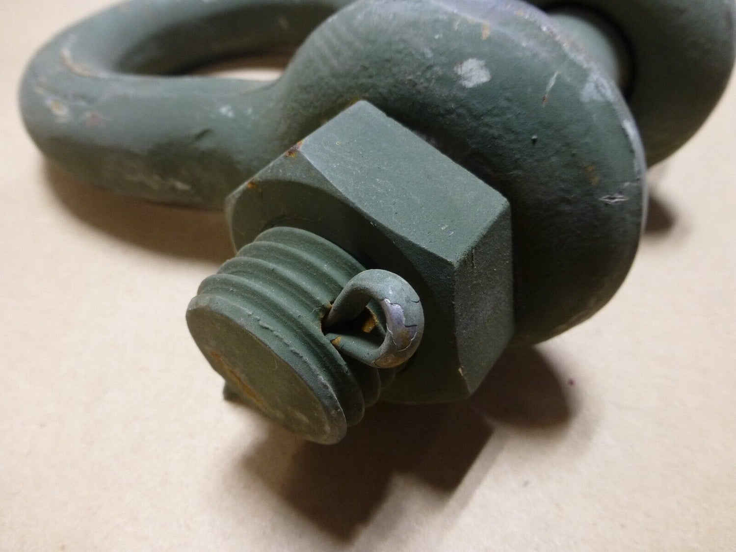 M998 M939 FMTV MAXXPRO MILITARY TOW SHACKLE 1-3/8" , 21 TON | Genuine M35 Military Truck Parts and M939 Cargo Truck Surplus Parts