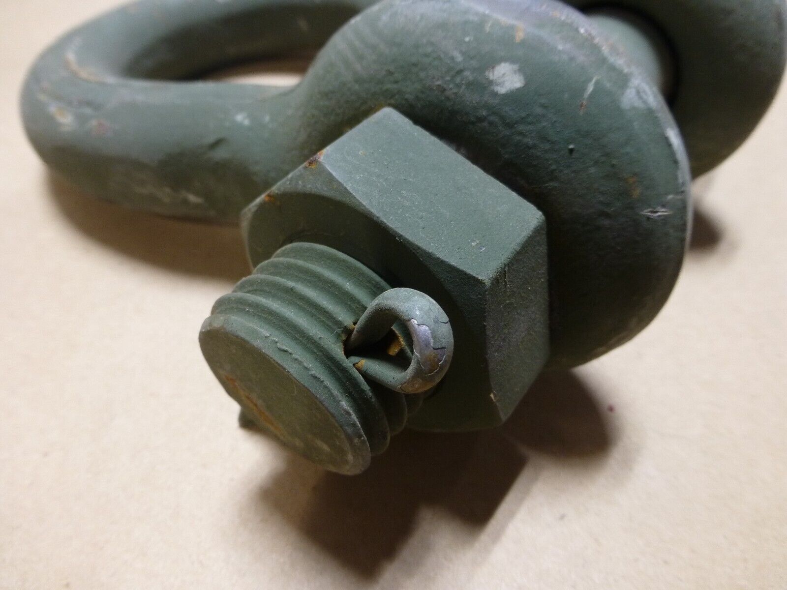 M998 M939 FMTV MAXXPRO MILITARY TOW SHACKLE 1-3/8" , 21 TON | Genuine M35 Military Truck Parts and M939 Cargo Truck Surplus Parts