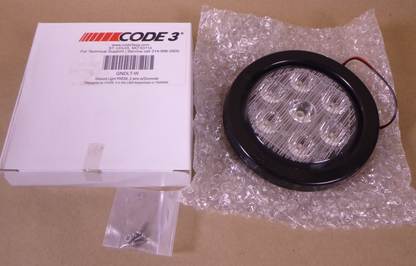 Code 3 ESG 36PAR LED Ground Light 12VDC 2 Wire With Hardware , GNDLT-W , 5.4" | Electrical MRO Replacement Parts &amp; Components and Commercial Electrical Supplies Company
