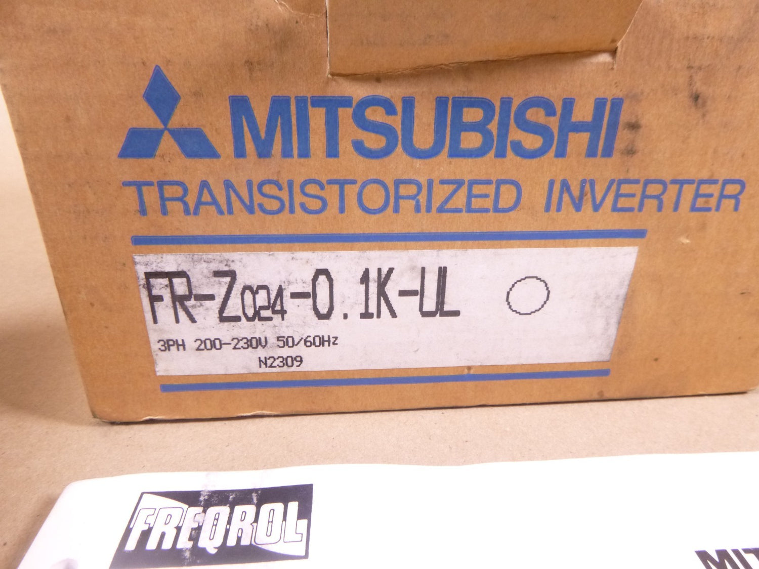1/8HP 230V Freqrol Mitsubishi VFD, Inverter, AC Drive FR-Z024-0.1K-UL | Electrical MRO Replacement Parts &amp; Components and Commercial Electrical Supplies Company