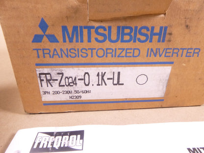 1/8HP 230V Freqrol Mitsubishi VFD, Inverter, AC Drive FR-Z024-0.1K-UL | Electrical MRO Replacement Parts &amp; Components and Commercial Electrical Supplies Company