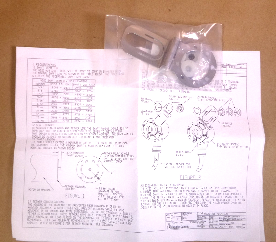Danaher Controls 8 Hole Encoder Tether Kit 112048-0003, 1120480003 | Industrial MRO Replacement Parts, Manufacturing Machine Parts &amp; Components, Heavy Equipment Parts Supplier