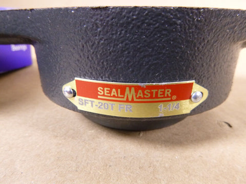 Sealmaster SFT-20T, 2-Bolt Flange Ball Bearing Unit 1-1/4" Bore Locking Collar