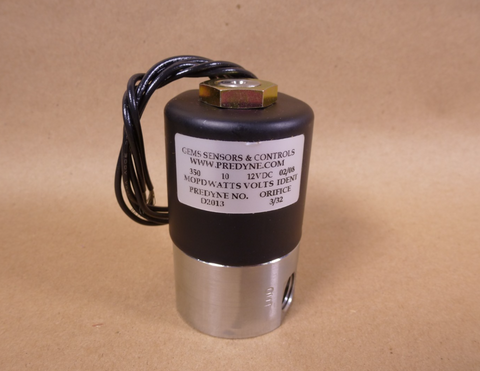 D2013 Gems Sensors D Series High Flow Solenoid Valve 2-Way NC 350Psig 10W 12Vdc | Industrial MRO Replacement Parts, Manufacturing Machine Parts & Components, Heavy Equipment Parts Supplier