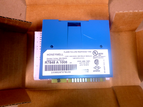 R7848A1008 Honeywell Flame Amplifier, Infrared for 7800 Series & C7015 Detector