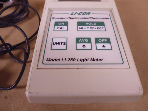 LI-COR LI-250 Light Meter Radiometer/Photometer W/ Quantum