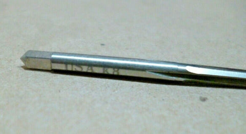 #4/0 HIGH SPEED STEEL STRAIGHT FLUTE TAPER PIN REAMER BRUBAKER - MADE IN U.S.A.