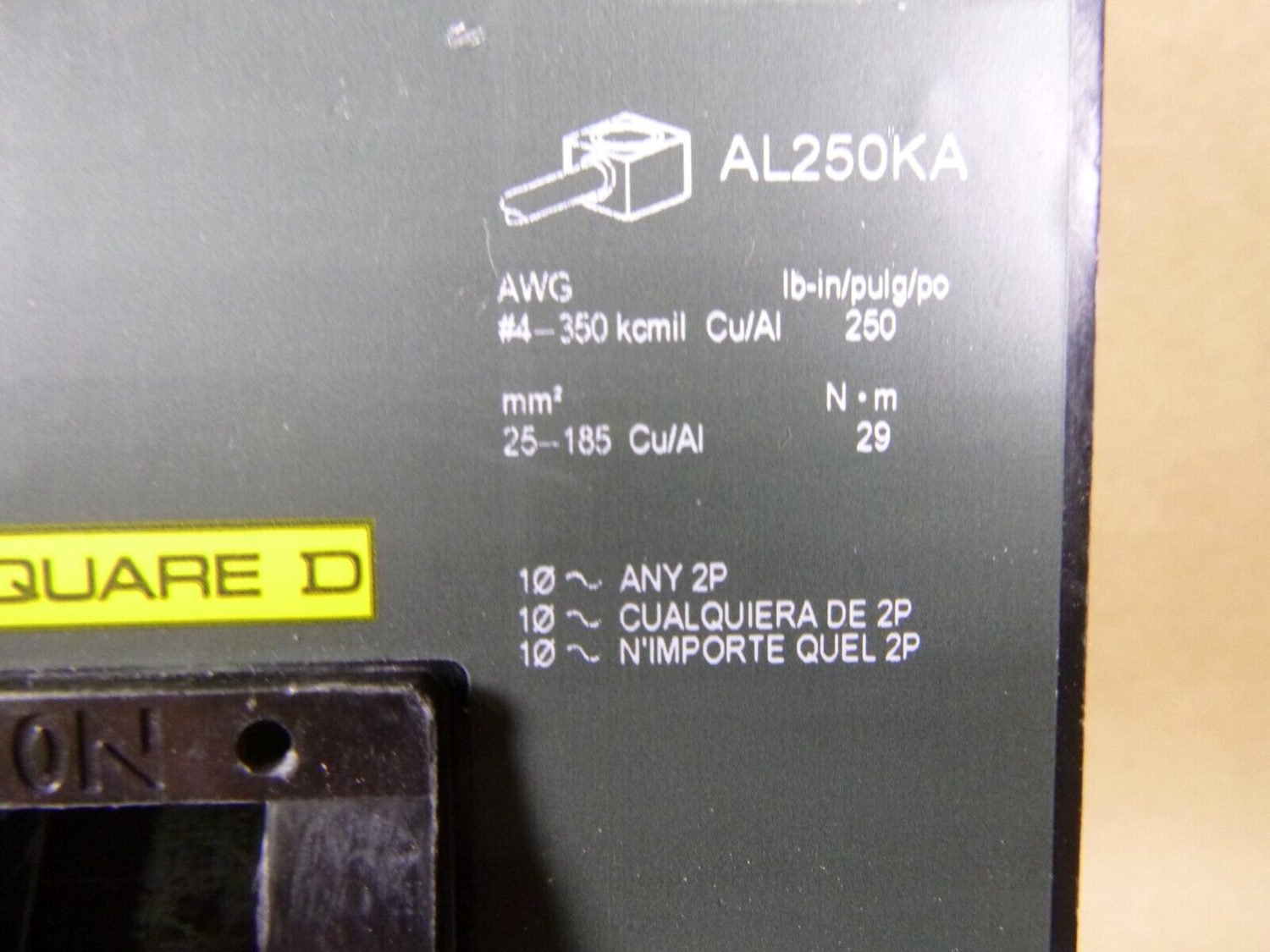 New Square D KA36225, I-Line Plug-In Molded Case Circuit Breaker 225A 3P 600V | Electrical MRO Replacement Parts &amp; Components and Commercial Electrical Supplies Company