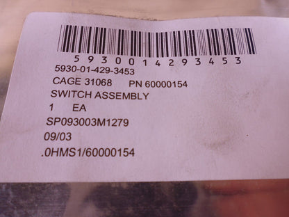 60000154 Push Switch Assembly M-1 , 12437270 , 5930-01-429-3453 | Electrical MRO Replacement Parts &amp; Components and Commercial Electrical Supplies Company