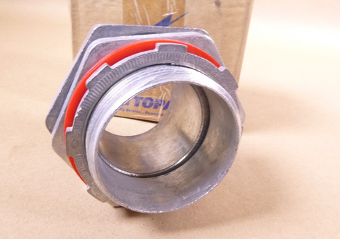 Topaz 477 Straight Liquidtight Conduit Connector, Die Cast Zinc, 2-1/2" | Industrial Replacement Nuts & Bolts Distributor and Machinery Screws & Fasteners Supply