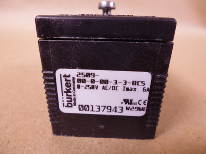 Burkert 00137943 Cable Connector 2509-00-0-00-3-3-BCS | Electrical MRO Replacement Parts &amp; Components and Commercial Electrical Supplies Company