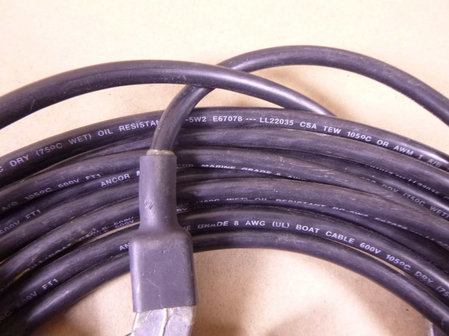 M83413/7-1 Ground Clamp w/ ANCOR Marine Grade 8 AWG (UL) Boat Cable 600V BC-5W2 | Electrical MRO Replacement Parts &amp; Components and Commercial Electrical Supplies Company