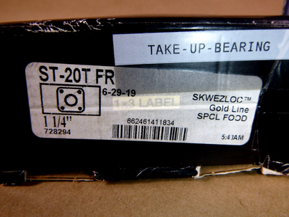 Sealmaster ST-20T Take-Up Ball Bearing Unit, Side Mount, 1-1/4" Bore, Skwezloc | Industrial MRO Replacement Parts, Manufacturing Machine Parts &amp; Components, Heavy Equipment Parts Supplier