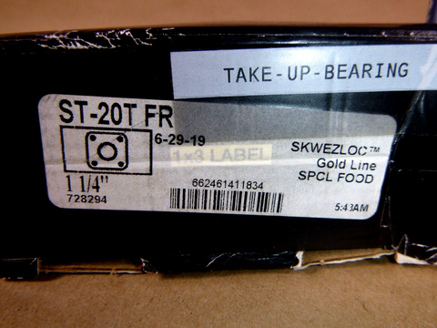 Sealmaster ST-20T Take-Up Ball Bearing Unit, Side Mount, 1-1/4" Bore, Skwezloc