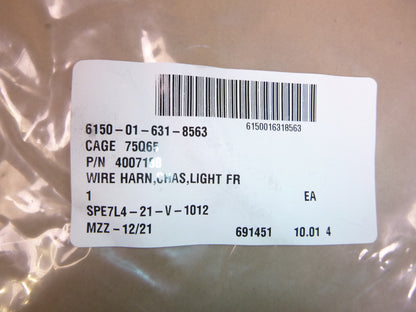LVSR MKR18 Oshkosh Cargo Truck Front Light Chassis Wiring Harness 4007188 , 6150-01-631-8563 | Replacement Truck Parts, Trailer Accessories, Automobile Supplies, Car Parts &amp; Accessories