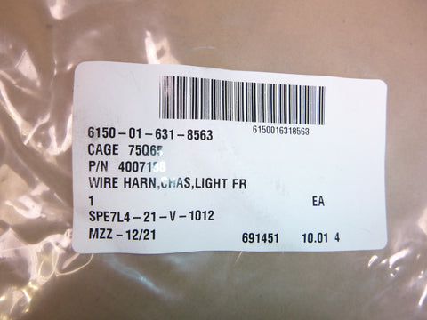 LVSR MKR18 Oshkosh Cargo Truck Front Light Chassis Wiring Harness 4007188 , 6150-01-631-8563 | Replacement Truck Parts, Trailer Accessories, Automobile Supplies, Car Parts & Accessories