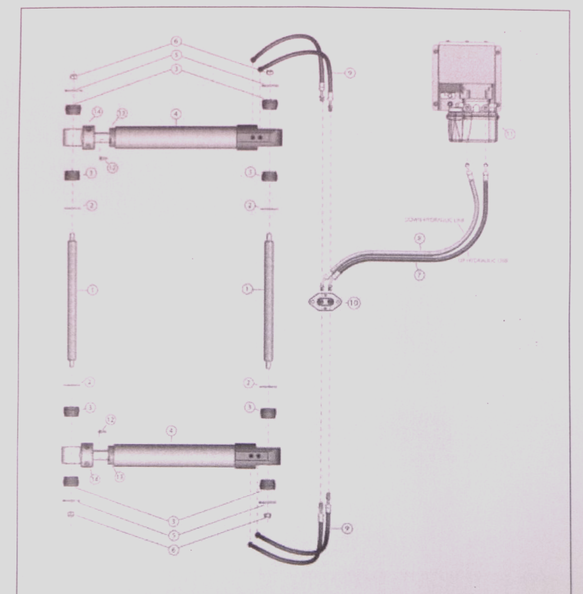 30-024 Hydraulic Actuated Stern Trim Cylinder For Konrad Marine Model 520 / 540 | Replacement Truck Parts, Trailer Accessories, Automobile Supplies, Car Parts & Accessories