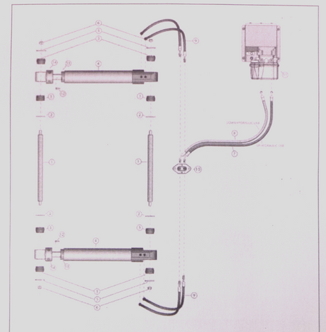 30-024 Hydraulic Actuated Stern Trim Cylinder For Konrad Marine Model 520 / 540 | Replacement Truck Parts, Trailer Accessories, Automobile Supplies, Car Parts & Accessories