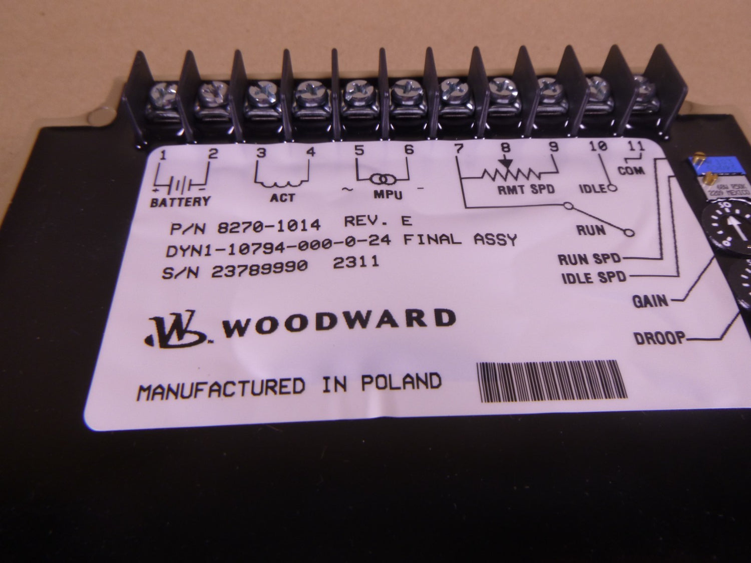 Woodward 8270-1014 Governor Controller Module DYN1-10794-000-0-24 | Replacement Truck Parts, Trailer Accessories, Automobile Supplies, Car Parts &amp; Accessories