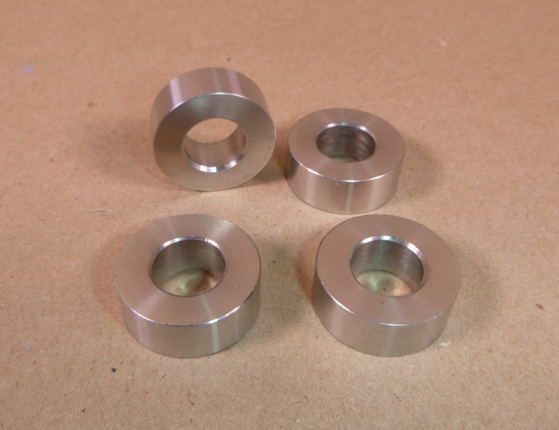 1/2" id x 1" od x 3/8" Tall Stainless Steel Standoff Spacer Bushing (4 Pcs) | Industrial Replacement Nuts &amp; Bolts Distributor and Machinery Screws &amp; Fasteners Supply