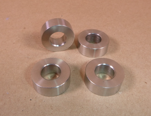 1/2" id x 1" od x 3/8" Tall Stainless Steel Standoff Spacer Bushing (4 Pcs) | Industrial Replacement Nuts & Bolts Distributor and Machinery Screws & Fasteners Supply