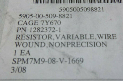 CARTER HONEYWELL 1282372-1 VARIABLE RESISTER , 5905-00-509-8821 | Electrical MRO Replacement Parts &amp; Components and Commercial Electrical Supplies Company