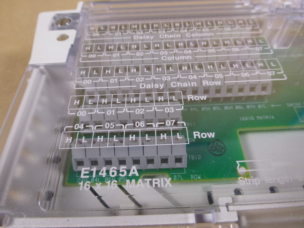 HP E1465A 16x16 Relay Matrix Switch USA , E1465-80010 | Electrical MRO Replacement Parts & Components and Commercial Electrical Supplies Company